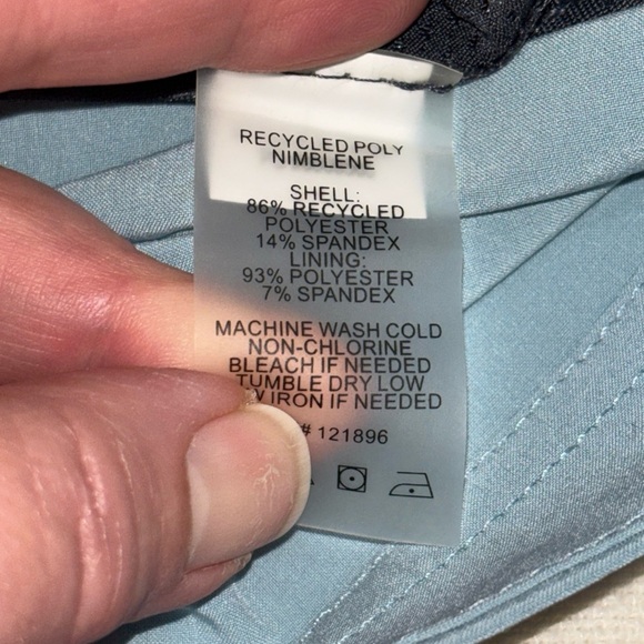 Title Nine Tennis Skirt‎ Womens Small Blue Lined Skort Built in Shorts  Sz4 - Picture 4 of 11